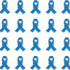 Mzztino Blue Ribbon Pin 20 Pcs Colon Cancer Prostate Cancer Awareness Pin Blue Brooch Enamel Lapel Pins Wholesale