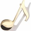 GUMEGE Music Note Brooch Pin Gold Color Note Brooch Enamel Pin Guitar Violin Musical Note Brooch Pin For Women Decoration Scarf Hat Shaw Wholesale